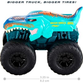 Hot Wheels HDX64 Monster Race Ace Truck with Light and Sound Effects, Engine and Crash Sounds, Cabin Lighting, Plays the Hero Theme Song, Toy Cars for Children from 3 Years