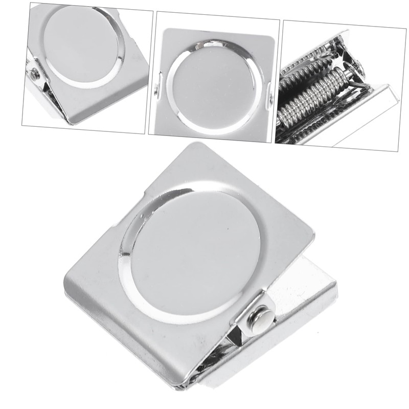 jojofuny 6Pcs Magnetic Clips for Refrigerator Strong Metal Memo Clips