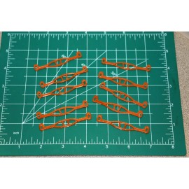 x10 ORANGE Facemasks Old Style Football Gumball Helmets OPI QB Miniature Mini