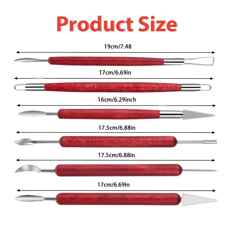 MaoNativey 6 Pieces Wax Carver Tools