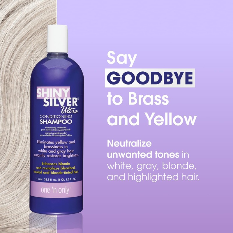 One 'n Only Shiny Silver Purple Shampoo - Argan Oil