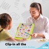 Plastic Clipboard Memo Size Green, Mini Translucent Low Profile Clip