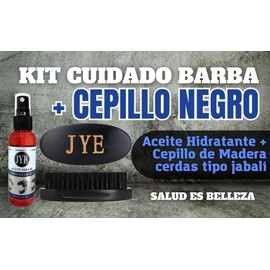 Kit Aceite para Cuidado de la Barba, Incluye Cepillo Natural para desenredo de barba y cabello