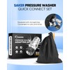 Saker Pressure Washer Hose Connector Set 10 PCS,Hose Adapter Set,Pressure