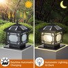Outdoor Solar Post Cap Light Modern Luxury LED Landscape Lighting