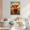 QENSPE Diamond Art Kits Adults Highland Cow Diamond Painting Kit