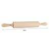 Chef Aid Mini Rolling Pin,Brown,23cm