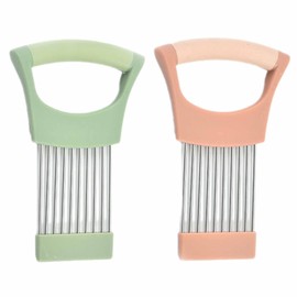 2 Pcs Onion Slicer Holder Stainless Steel Potato Slicing Fork Multi Function Vegetable Slicer Holder Handheld Slicing Helper for Slicing Cutting Carrot Tomato Potato Fruit Meat