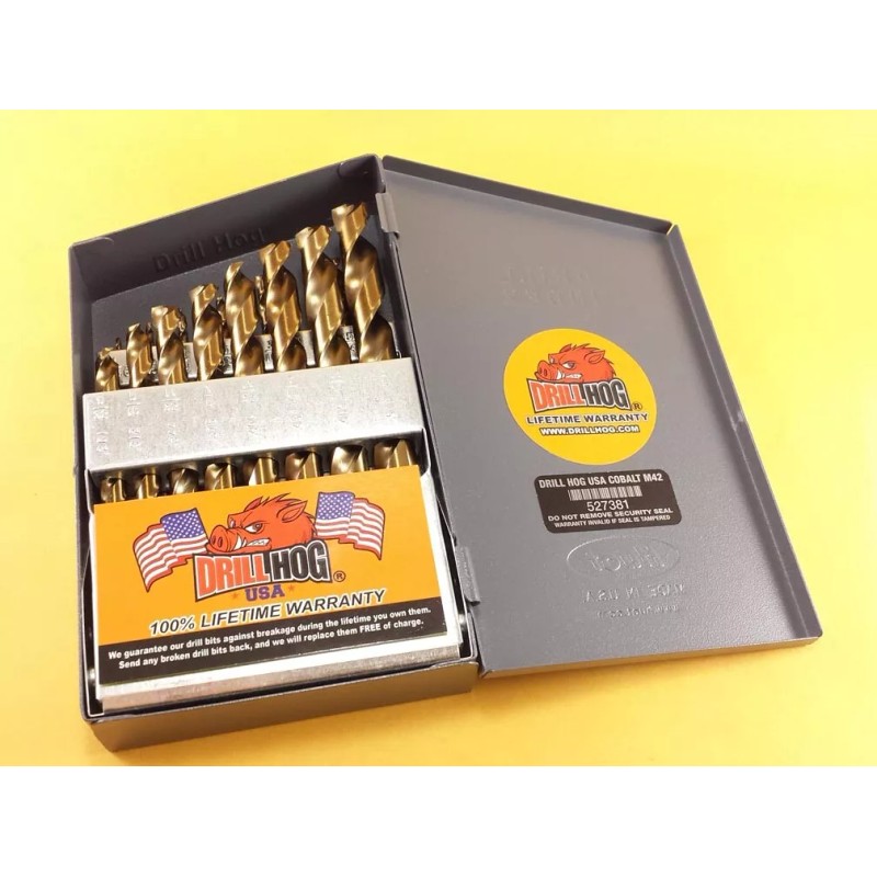 Drill Hog 21 Pc COBALT Drill Bit Set Cobalt Drill