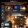 Switchback LEDMIRCY Rock Lights Kit White & Amber Strobe Rock