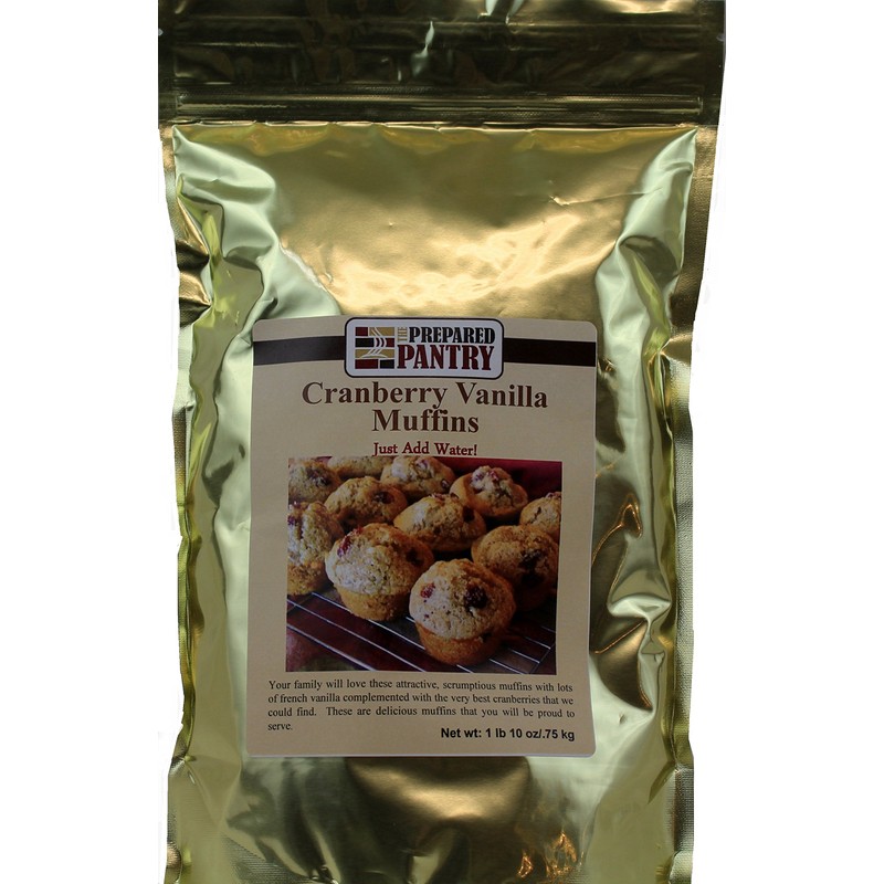 The Prepared Pantry Cranberry Vanilla Just-Add-Water Muffin Mix (26 oz.)