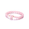 Jovivi Cat Crystal Bracelets for Womens,Natural Rose Quartz Gemstone Healing
