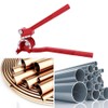 QANYEGN Tube Bender, 180° 3‑Slot Handheld Copper Aluminum Tube Manual