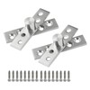 2pcs Pivot Hinge Rotating Hinge 270 Degree Stainless Steel Concealing