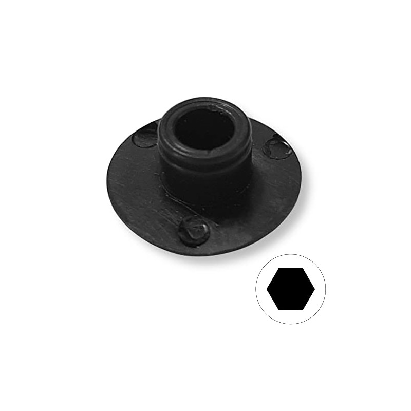 cyclingcolors 20x Screw Cover Cap M6 Black Plastic Hexagon Allen