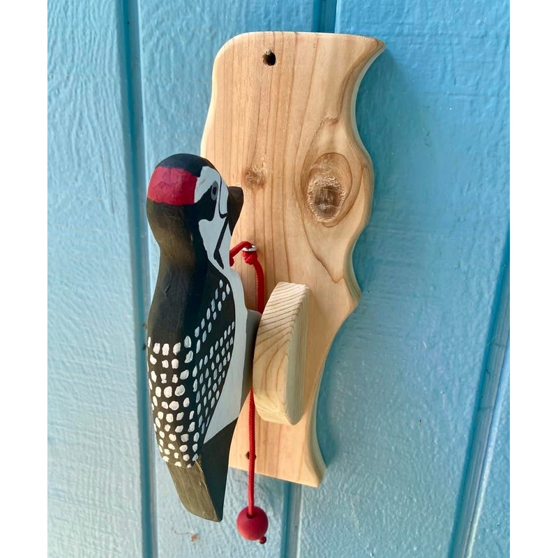 Downy Woodpecker Door Knocker