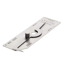 Utoolmart V-WAC Type Undercut Gauge, Metric Single Fillet Weld Depth Gauge, Stainless Steel Welding Measure Inspection Tools for Welding Inspection, Checks Undercut, Crown Height, Porosity 1 pcs