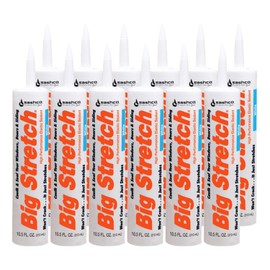 Sashco Big Stretch Acrylic Latex High Performance Caulking Sealant, 10.5 Ounce Cartridge, White (Pack of 12)