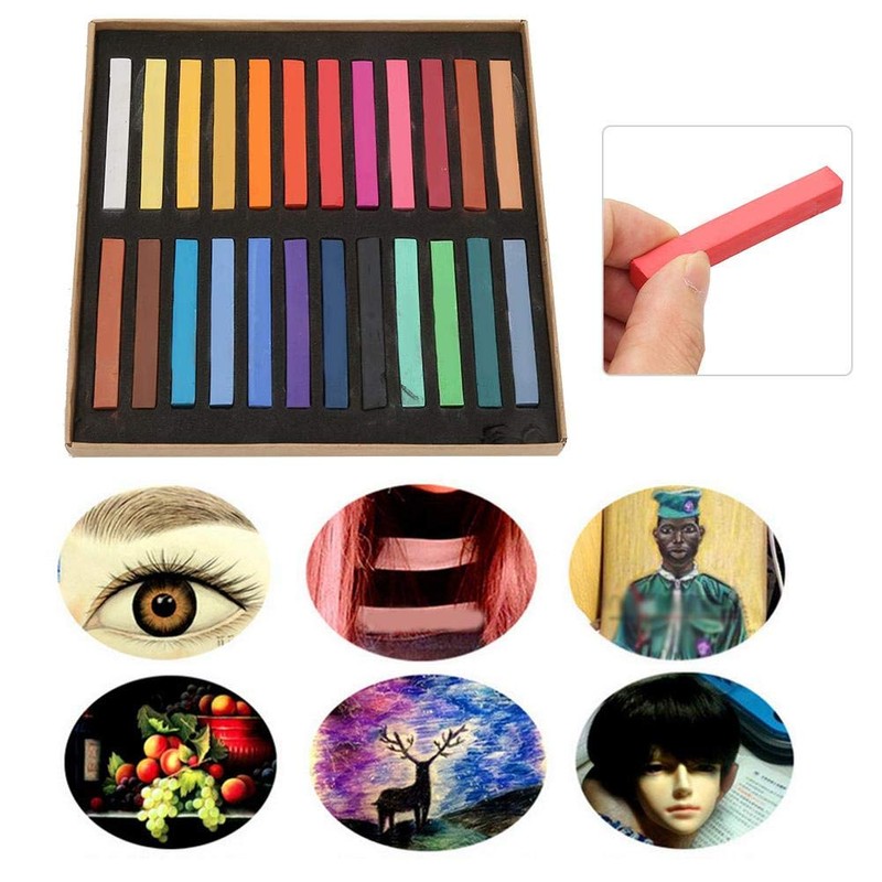 Pastel Chalk Set, Soft Pastel Chalk Square Pastel Set Artist