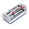 Pentel MaxiFlo Fine Bullet Tip Whiteboard Marker - Assorted (Wallet