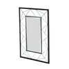 TREATLIFE HOME Rectangular Wall Mirror with Faux Wood Frame, Hand
