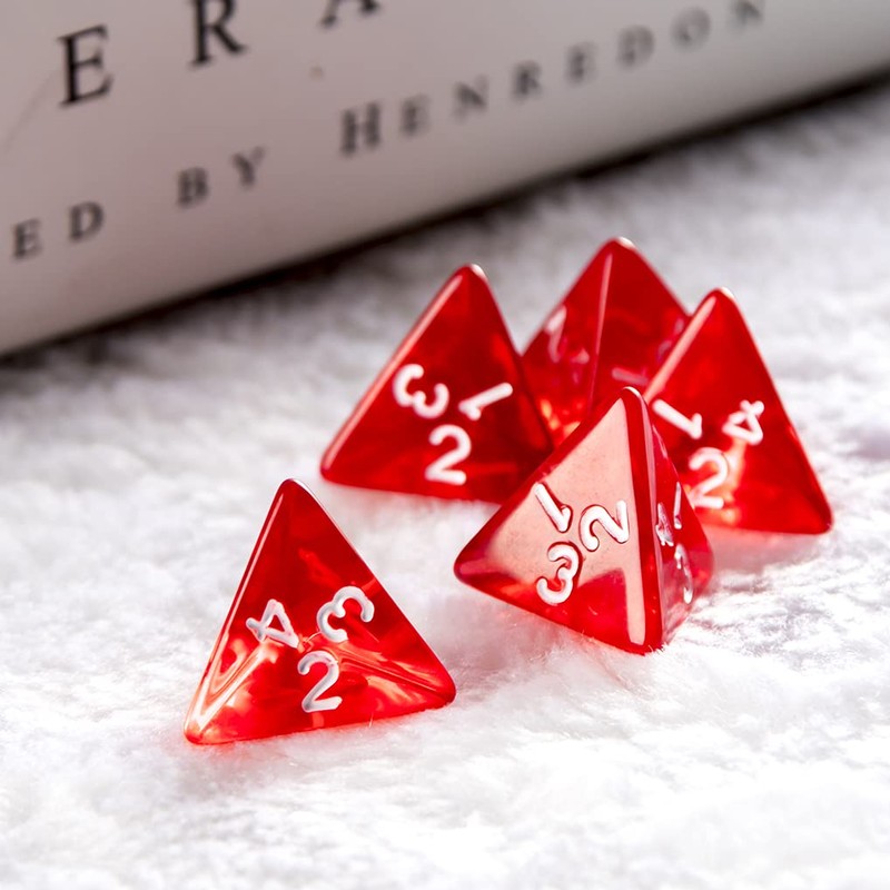 Yiotfandoll 10PCS Polyhedral Dice 20mm D4 for Dungeons and Dragons