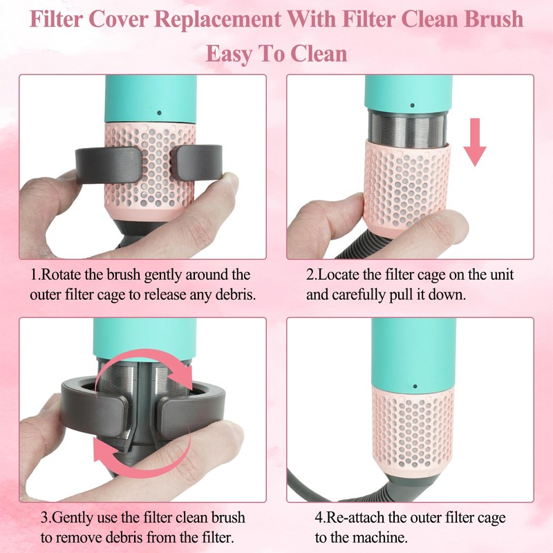 ZEPHBLOW Filter Cage Cover for Dyson Airwrap, Outer Filter Cover