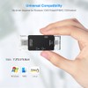 SD Card Reader, Seminer 6-in-1 USB C/Micro/USB Memory Reader Camera