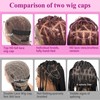 KERNORV 36" HD Full Lace Knotless Box Boho Braided Wigs