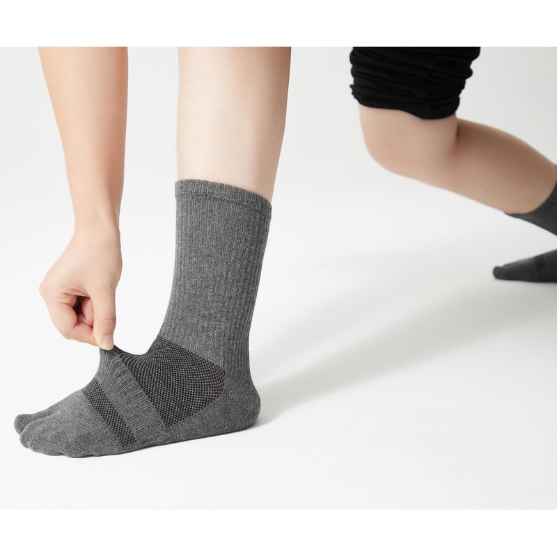 VICUDAUL Socks, Men's, Two-Toe Socks, Sports, Running, Business, Cotton, Men's,