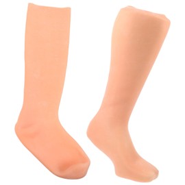 PACKOVE 1Pair Moisturizing Socks for Foot Care Overnight Moisturizing Long Socks for Cracked Heels Comfortable Elastic Design Reusable Spa Socks for Men and Women for Dry Skin Repair