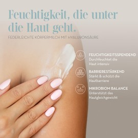 JEAN D'ARCEL Perfection Corps Body Milk with Hyaluronic Acid, Lait Corps Hyaluronique, 200 ml, Strengthens the Protective Barrier, Moisturises the Skin, For a Velvety Soft Feel