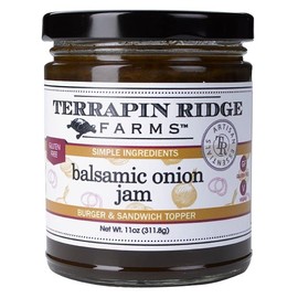 Terrapin Ridge Farms Balsamic Onion Jam, Rich Caramelized Flavor, Vegan & Gluten Free – 11 oz Jar