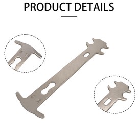 RidingRush Bike Chain Checker Tool – Stainless Steel Chain Wear Indicator Gauge for 1–12 Speed MTB & Road Bikes, Accurate 0.75% & 1.0% Measurement, Extend Drivetrain Life