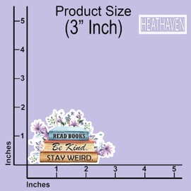 (3pcs) Read Books, Be Kind, Stay Weird Sticker, Book Stickers, Smutty Book Stickers, Funny Stickers, Funny Bumper Stickers, Reading Stickers, Book Car Decal, Car Window Decals, Books Be Kind Stickers