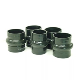 ATP-SIL-048 Silicone Turbo Hump Hose Connector 2.50" Black Single Reinforced