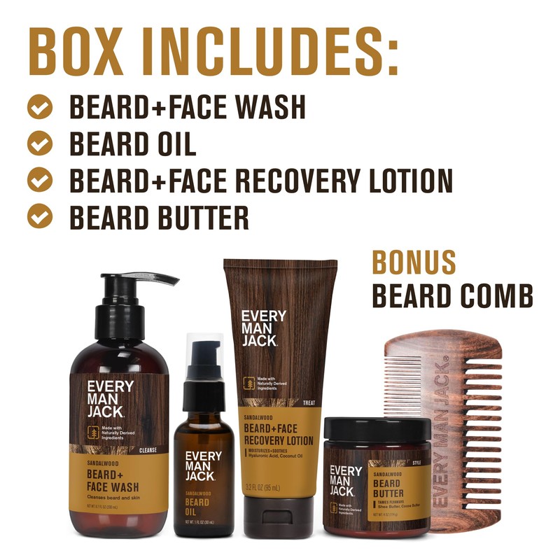 Every Man Jack Beard Essentials Gift Set for Men –