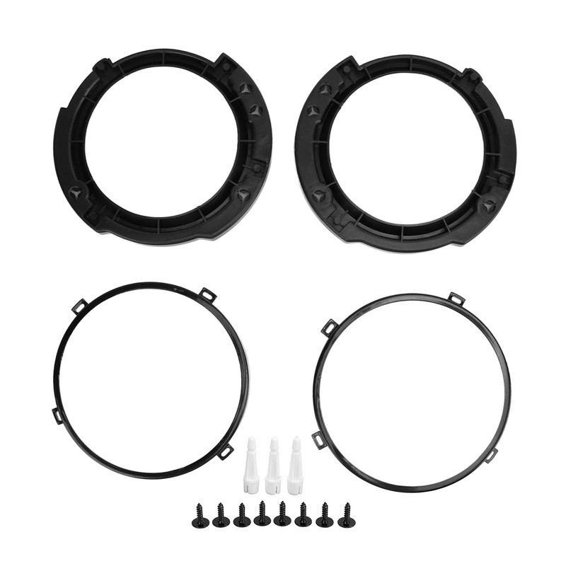 7 Round Headlight Mounting Bracket Ring Set for JK 2007-2017