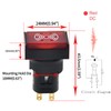 16mm Buzzer 12VDC Rectangle Red with Indicator Light LED 5/8"