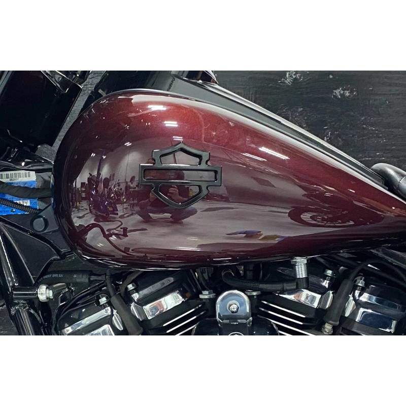 Custom RAW METAL Harley CVO Tank Emblems (set of 2)