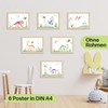 CreativeRobin Dino Poster Set I Cute Baby Room Decoration