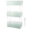 Acrylic Bathroom Storage Rack 3 Tiers Bathroom Counter Organizer Countertop