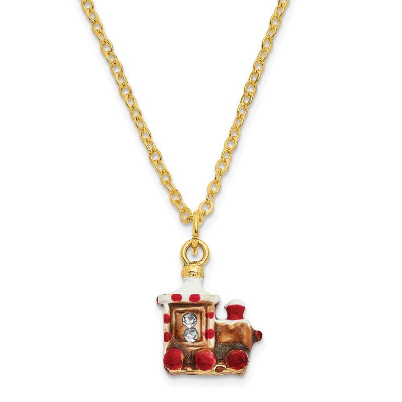 Sonia Jewels Candy Cane Train Trinket Box 5.75"