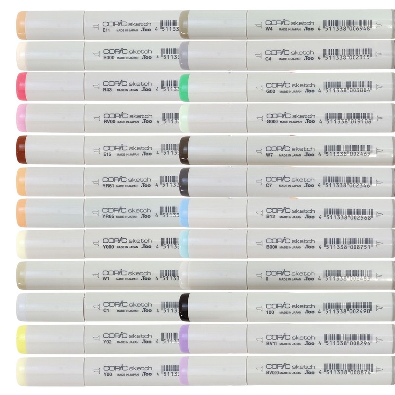 Copic Sketch Marker 24 Piece Sketch Basic Set