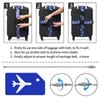 ZOUIQSS Pack of 2 Adjustable Suitcase Strap, Suitcase Strap, Durable