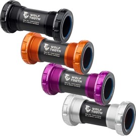 Wolf Tooth BSA Bottom Bracket 24mm / 29mm / 30mm Black, Orange, Purple, Silver