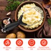 Fousenuk Stainless Steel Potato Masher, Potato Masher with Rubber Handle,