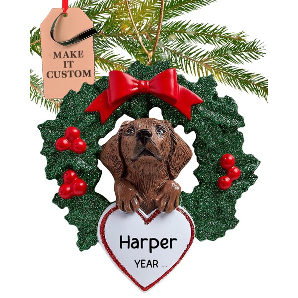 Personalized Labrador Dog Ornament 2024 – Fast & Free 24h