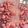 Biapian Pink Foil Heart Balloons, 10PCS Pink Heart Shape Balloons,