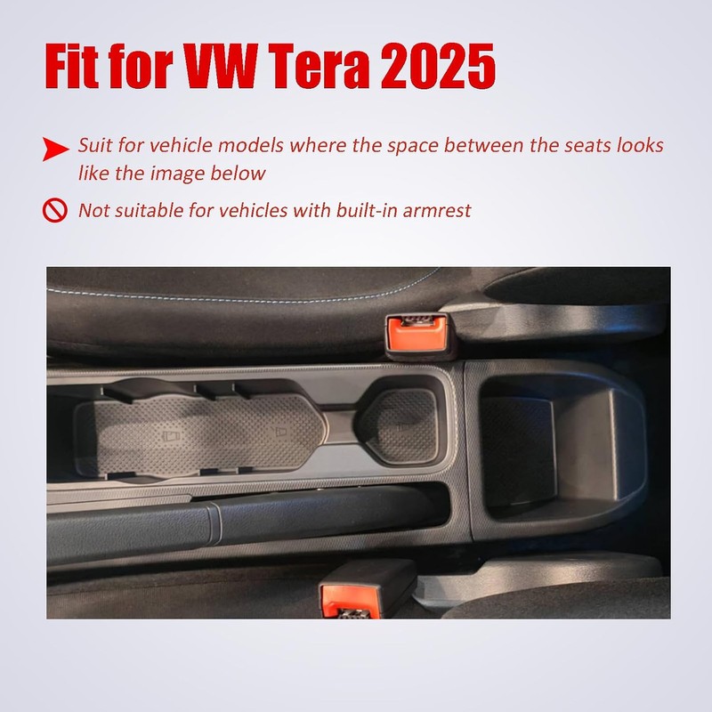 YJYWZH - Caja para reposabrazos de coche para accesorios Volkswagen